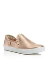 Kate Spade Lilly Ruffle Slip-on Sneaker In Rose Gold