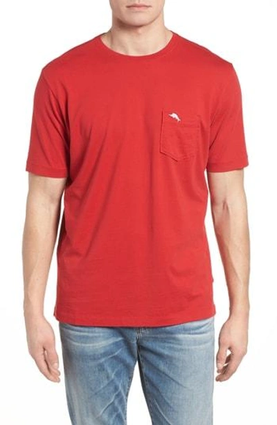 Tommy Bahama 'new Bali Sky' Original Fit Crewneck Pocket T-shirt In Emerald Isle