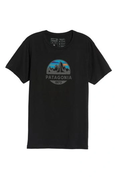 Patagonia Fitz Roy Scope Crewneck T-shirt In Black
