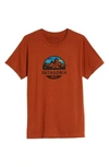 Patagonia Fitz Roy Scope Crewneck T-shirt In Copper Ore