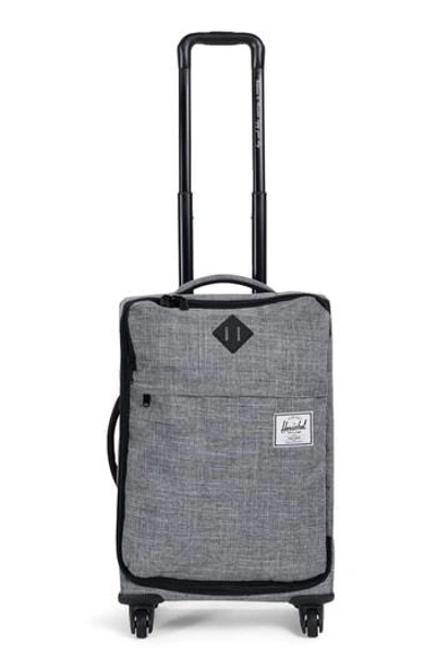 Herschel Supply Co Highland Wheeled Suitcase - Grey In Raven Crosshatch