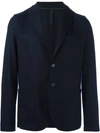 Harris Wharf London Notched-lapel Single-breasted Blazer In Blue
