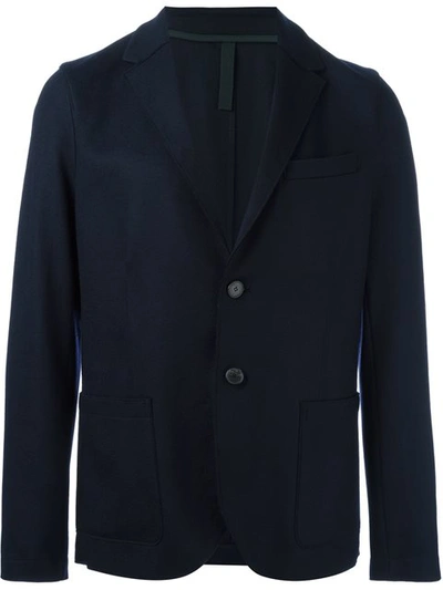 Harris Wharf London Notched-lapel Single-breasted Blazer In Blue