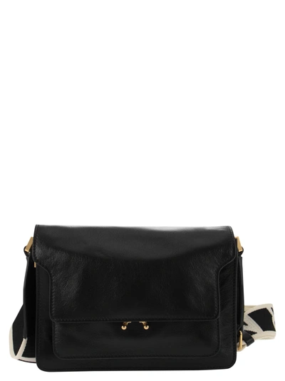 Marni Trunk Soft Medium Shoulder Bag In Black