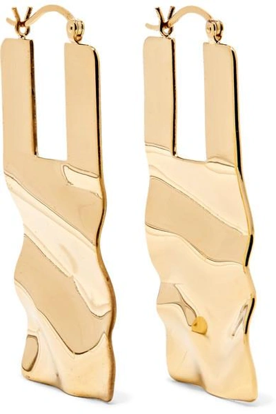 Beaufille Ripple Sheet Gold-plated Earrings