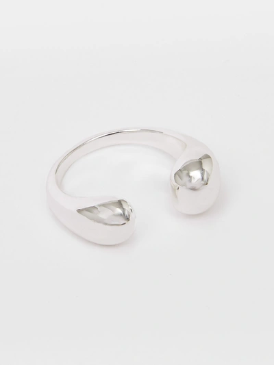 French Connection Chunky Open Ring Silver In Grey