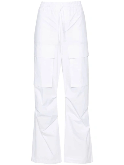 P.a.r.o.s.h Straight-leg Cotton Cargo Trouser In White
