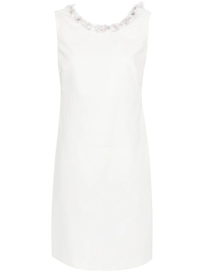 P.a.r.o.s.h Sequin-embellished Mini Dress In White