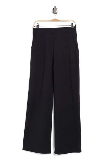 Max Studio Easy Wide Leg Pants In Dark Navy