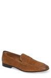 Tod's 'mocassino' Suede Penny Loafer In Light Brown