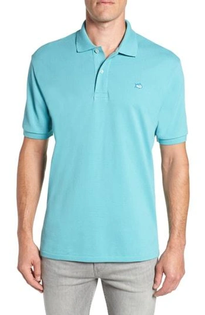 Southern Tide 'skipjack Micro Pique' Stretch Cotton Polo In Porcelain