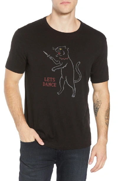 John Varvatos Men's Let's Dance Cat Graphic T-shirt In Black