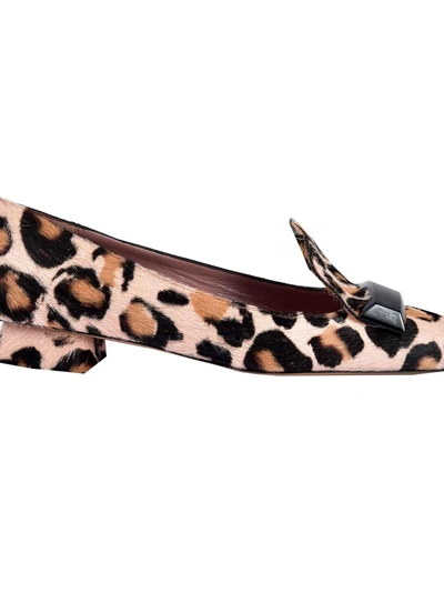 Rayne London Leopard Print Pumps In Beige Marrone