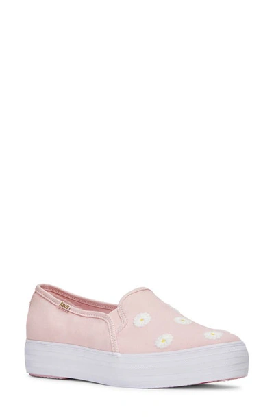 Keds X Magnolia Bakery Triple Deck Slip-on Sneaker In Pink Canvas