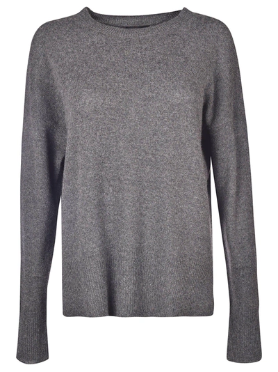 Theory Ribbed Sweater In Grey