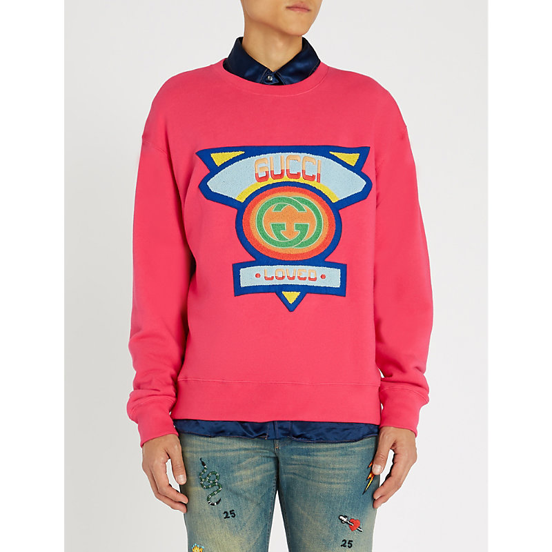 Gucci Loved Patch Cotton-jersey 