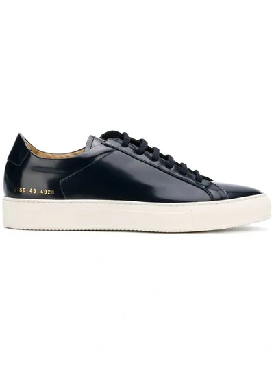 Common Projects  Achilles Premium Low Sneakers In Blue