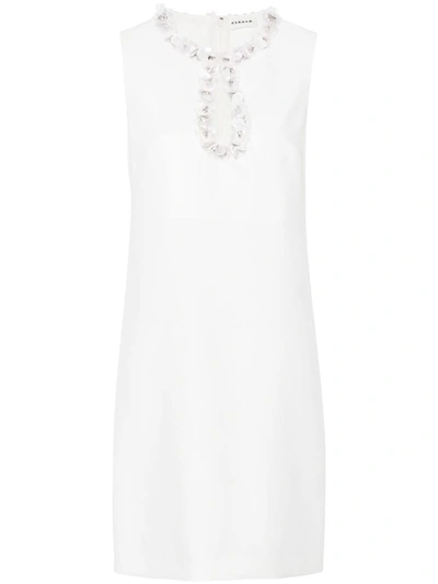 P.a.r.o.s.h Sleeveless Sequin-embellished Dress In White