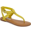 Steve Madden Hidden Sandal In Yellow Nubuck