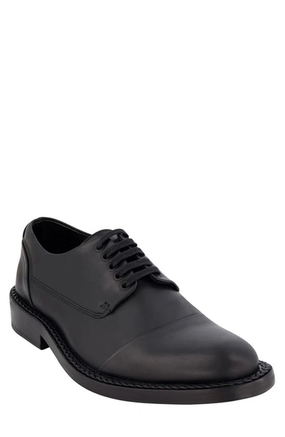 Karl Lagerfeld Paris White Label Cap Toe Derby In Black