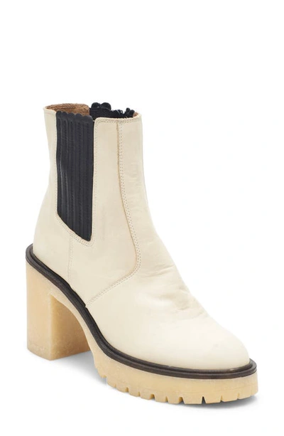 Free People James Chelsea Boot In White Leather