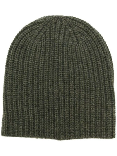 Alex Mill Ribbed Knit Beanie In Green