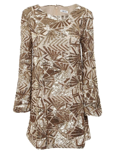 P.a.r.o.s.h Sequined Dress In Oro