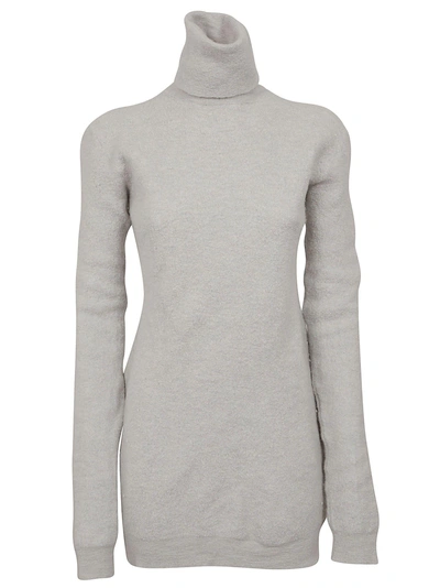Ben Taverniti Unravel Project Knitted Dress In Light Grey