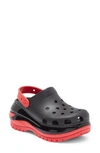 Crocs Mega Crush Clog In Black/ Varsity Red