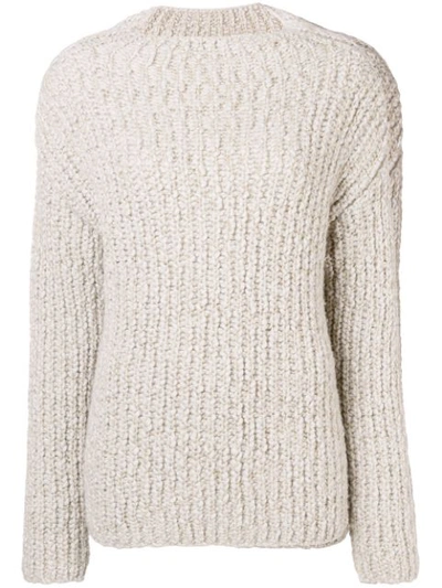 Gentry Portofino Cashmere Knit Sweater - Neutrals
