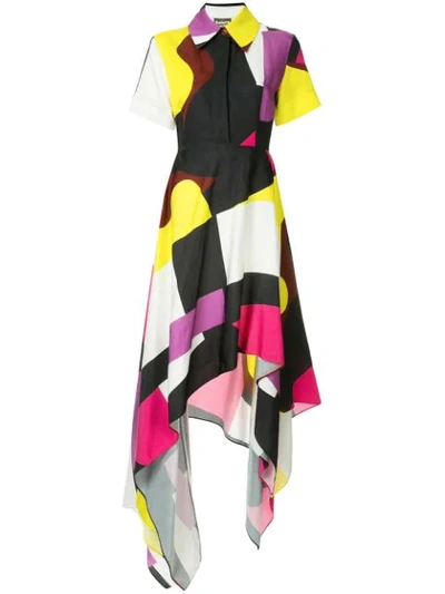 Solace London Abstract Shirt Dress - Multicolour