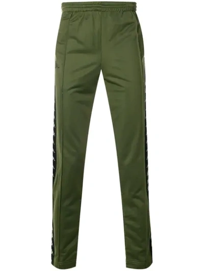 Kappa Branded Track Trousers In Green