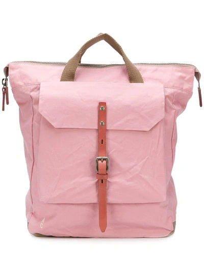 Ally Capellino Front Patch Pocket Backpack In Pink