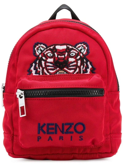 Kenzo Mini Tiger Backpack - Red