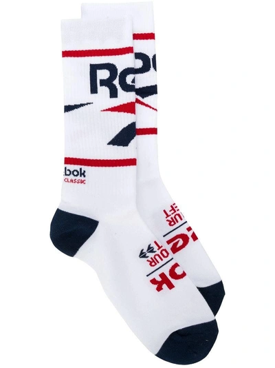 Reebok Logo Socks - White