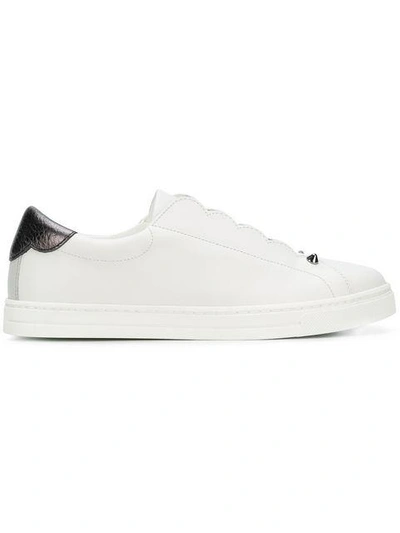Fendi Logo Low-top Sneakers In White