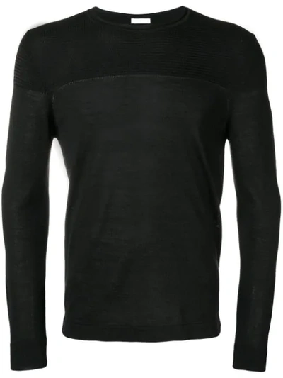 Cenere Gb Knitted Detail Sweater - Black