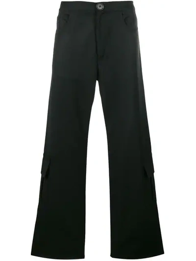 Wales Bonner Straight Cargo Trousers - Black