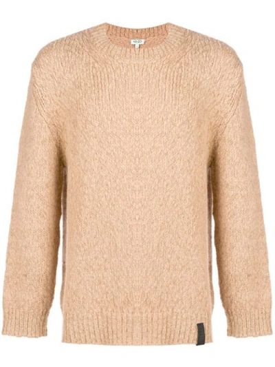 Kenzo Knitted Jumper In Neutrals