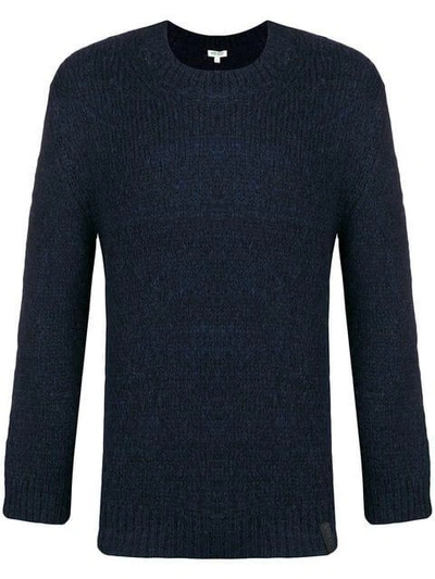 Kenzo Knitted Jumper In Blue