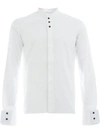 Wales Bonner - Collarless Cotton Shirt - Mens - White