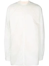 Rick Owens Rear Zipped Top In White
