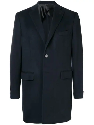 Tonello Single-breasted Coat - Blue