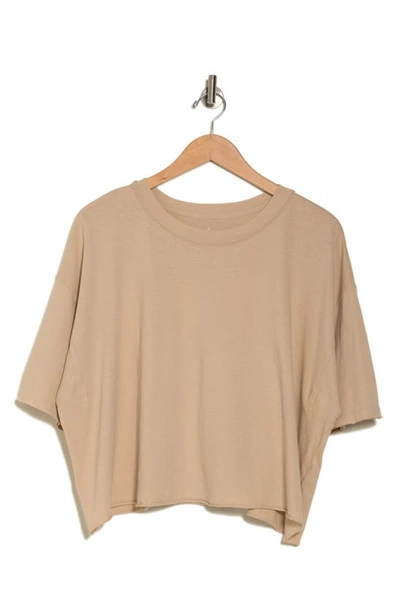 Fp Movement Inspire Cotton T-shirt In Beige