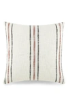 Ienjoy Home Yarn-dyed Stripe Cotton Throw Pillow In Terracotta