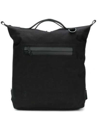 Ally Capellino Top Handle Zip Pocket Backpack In Black