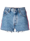 Levi's Side Bands Denim Shorts In Blue