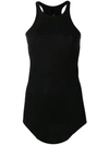 Rick Owens Lilies Plain Tank Top - Black