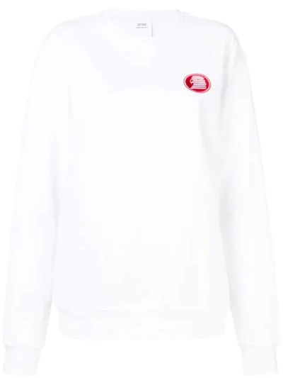 Calvin Klein Jeans Est.1978 1978 Modernist Embroidered Sweatshirt In White