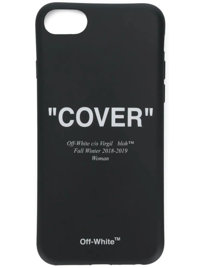 Off-white Black "cover" Iphone Case